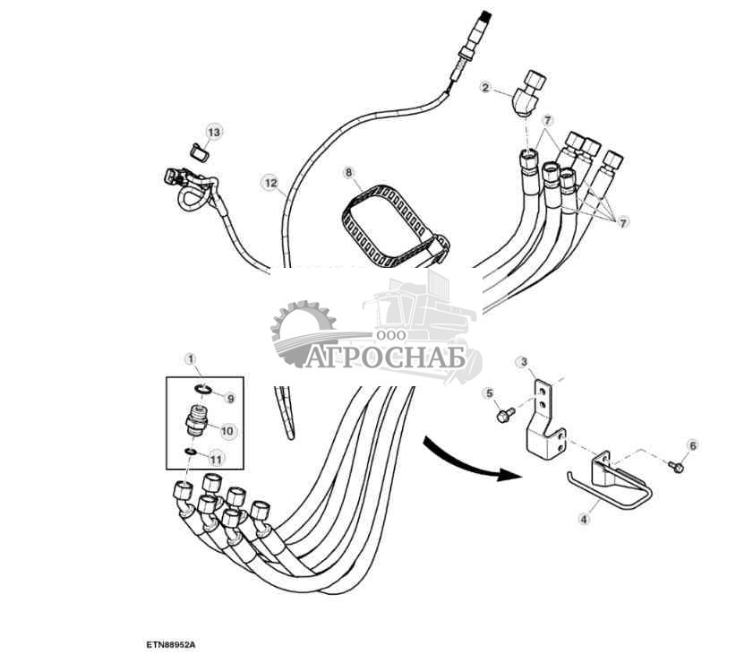Гидравлические шлангифитинги, комбинированная муфта 